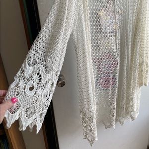 Lacy kimono. Size 2x
